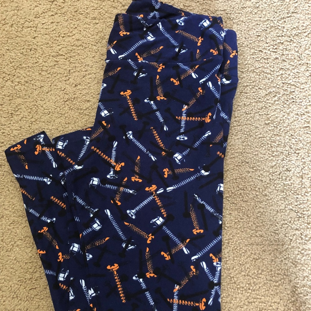 LuLaRoe Screws Leggings. TC. EUC.
